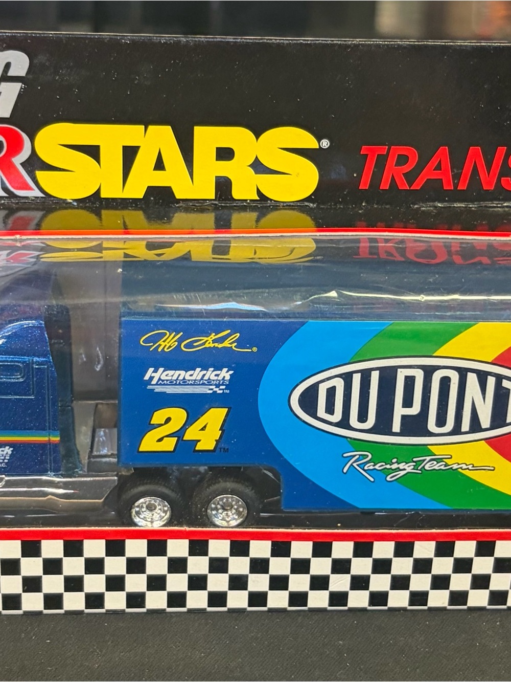 1996 Matchbox Jeff Gordon #24 DuPont NASCAR Transporter Limited Edition